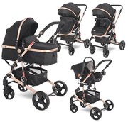 Детска количка ALBA CLASSIC SET LORELLI - Black
