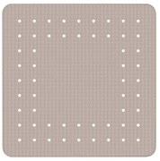 Сива и бежова неплъзгаща се постелка за баня , 54 x 54 cm Mirasol - Wenko