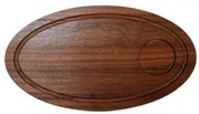 Horecano - Дървена дъска за презентация елипса 20x35x1.5см-(HC-981522) C067A