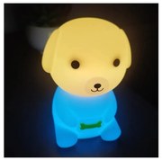 LED RGB с регулируема яркост, презареждаема детска нощна лампа LED/2,5W/5V 3000K 1200 mAh форма на куче