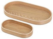 Дървени декоративни подноси 2 бр. 20x37 cm – Casa Selección