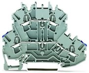 Wago Редова клема СИВА 2.5мм2 2 реда N/L БЕЗВИНТОВА серия TOPJOB® S - 2002-2202