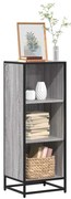 849112 vidaXL Библиотека, сив сонома, 40x35x107,5 см, инженерно дърво