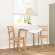 4102420 vidaXL трапезни столове 2 бр. масивна дървесина гума