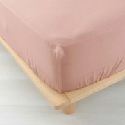 Розов еластичен муселинов чаршаф 160x200 cm Angelia – douceur d'intérieur