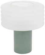 Настолна лампа atmosphera Asti, Стъкло, 36 cm - Зелен