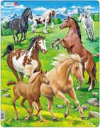 Larsen - Пъзел: Животни – "Коне" – 65 части, голям