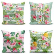 Комплект от 4 калъфки за възглавници Naturia, 45 x 45 cm - Minimalist Cushion Covers