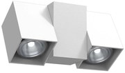 Brosline 2295 - Стенно точково осветително тяло CUBE 2xGU10/10W/230V бяло