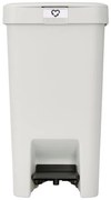 Кош за боклук с педал Brabantia StepUp 1008480, 16 л, Екологични материали, Голям отвор, Светлосив