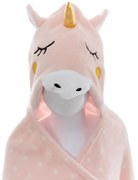 Детско одеяло с качулка atmosphera Unicorn, 100x140 cm