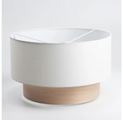 Универсален абажур KERIA Ø 50 см, бял/кафяв