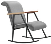 Кресло-люлка LUNI сиво