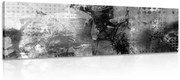 Картина на платно – Модерна медийна живопис в черно-бяло изпълнение