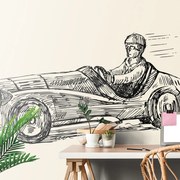 Тапет – Състезателен автомобил в ретро стил