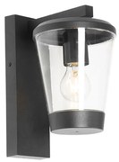 Модерна външна стенна лампа черна IP44 - Joren