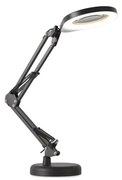 LED Димируема настолна лампа с лупа 2в1 AURIQ LOUPE LED/10W/5V 3000/4000/6500K черен