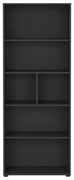 Антрацитна етажерка за книги 80x205 cm Sign - Tvilum