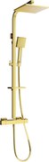 Mexen CQ45 Външен душ комплект с душ пита и термостатичен смесител, златен - 772504595-50