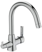 Стоящ смесител за кухня BC396AA, Vidima с двупътен чучур, за комбинация с филтър