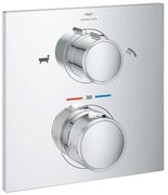 Термостат за вграждане, 19446002, с 2-посочен превключвател ръчен душ/чучур за вана