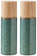 Зелен керамичен комплект от мелнички за сол и пипер 2 бр. Gastro Green – Bitz