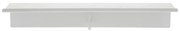 Светлосива стоманена стенна закачалка с рафт 21,5 cm A-Coat – Zone