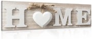 Картина на платно – С надпис Home във винтидж вариант