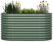 Blumfeldt High Grow, повдигната леха, 160 x 80 x 80 cm, изработена от вълнообразна стоманена ламарина, лесна за сглобяване, устойчива на ръжда и замръзване