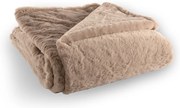 Кафяво одеяло от изкуствена кожа 150x200 cm Ruby – Tiseco Home Studio