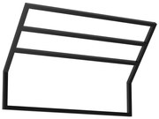 Стенна закачалка за кърпи 37x60 см черен