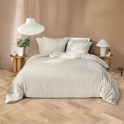 Бежово двойно удължено спално бельо от микрофибър 240x220 cm Azura – douceur d'intérieur
