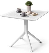 ФЛАВИО 80x80 Бяла - МОДЕРНА КВАДРАТНА ГРАДИНСКА МАСА (за кухня, кафене, градина)