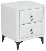 Нощно шкафче за спалня KOLAJEN LINEN - сив 02