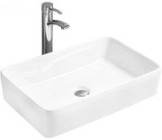 Mexen Catia мивка на плот 61 x 41 см, бяла - 21316100