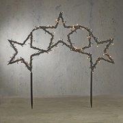 Коледни прожектори звезди вкл. LED с 8 настройки и таймер - Rudolph