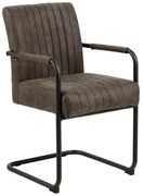 Тъмносиви трапезни столове в комплект от 2 броя Adele - Actona