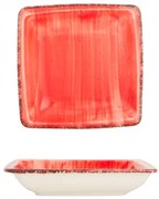 Gural Porselen - Red Дълбока квадратна чиния 19x19cm. (NBNORD19X19CK50KMZ)
