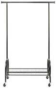 Черен метален стелаж за дрехи Profi - Wenko