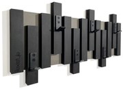 Черна стенна закачалка за дрехи Šírka: 40 cm | Výška: 30 cm