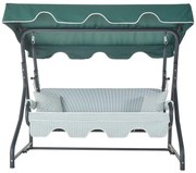 Градински троен люлеещ се стол Olea 11, цвят Многоцветен