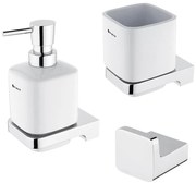 NIMCO MA комплект-31K-26 - Дозатор за сапун, поставка за четки за зъби и закачалка MAYA
