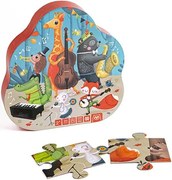 Eurekakids - Детски пъзел - Животински джаз, 20 части