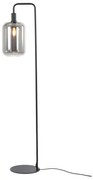 Черна подова лампа (височина 155 cm) Lekar - Light &amp; Living