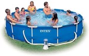 Intex - Басейн метална рамка 366 х 76см с филтърна помпа 28212NP