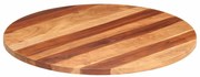 285976 vidaXL Плот за маса, акациево дърво масив, кръгъл, 25-27 мм, 80 cм