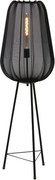 Черна подова лампа (височина 132 cm) Plumeria - Light &amp; Living