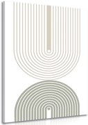 Картина на платно – Минималистични дъги Mid-Century