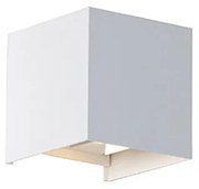 Външна стенна лампа бяла с LED 2-светлина IP54 - Edwin