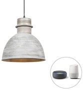 Интелигентен висящ аплик сив 30 см с wifi крушка A60 - Dory